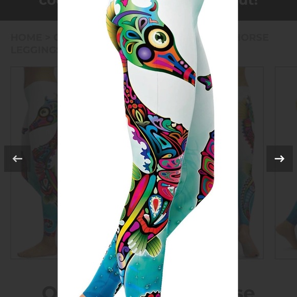 Gearbunch Ornamental Seahorse Leggings - Picture 4 of 13